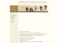 maharishischool.ch Webseite Vorschau