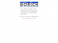 metallbau-goerich.de Webseite Vorschau