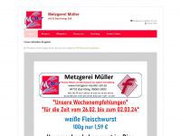 metzgerei-mueller-zell.de Webseite Vorschau
