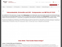 metallicflex.de Webseite Vorschau