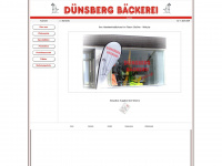 duensberg-baeckerei.de Webseite Vorschau