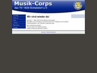 musikcorps-eichelsdorf.de Webseite Vorschau
