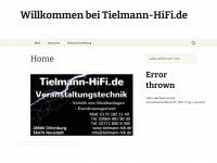 tielmann-hifi.de Webseite Vorschau