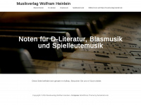 musikverlag-heinlein.de Webseite Vorschau