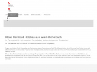 holzbau-reinhard.de Webseite Vorschau