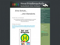 neue-friedensschule.de Webseite Vorschau
