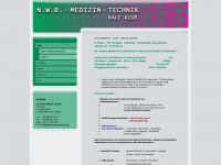 nwb-medizin-technik.de Webseite Vorschau