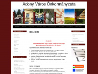 adony.hu Webseite Vorschau