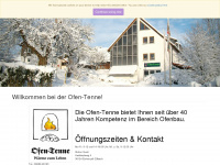 ofen-tenne.de Webseite Vorschau