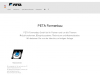 peta-formenbau.de Webseite Vorschau