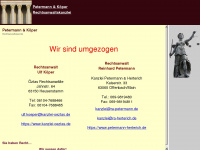 petermann-koeper.de Webseite Vorschau