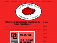 petticoat-flippers.de Webseite Vorschau