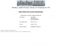 pfeifer-jagdeinrichtungen.de Webseite Vorschau