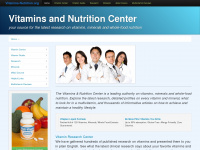 vitamins-nutrition.org Webseite Vorschau