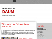 polster-daum.de Webseite Vorschau