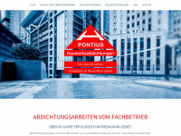 pontius-gmbh.de Webseite Vorschau