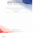 arte-scienza.com Webseite Vorschau