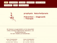 prophysio.de Webseite Vorschau