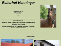 reiterhof-henninger.de Webseite Vorschau