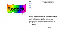 rodeck-produkt.de Webseite Vorschau
