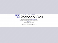 rosbach-glas.de Webseite Vorschau