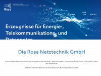 rose-netztechnik.de Webseite Vorschau