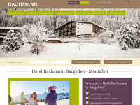 hotelbachmann.at Webseite Vorschau