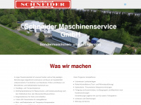 schneider-maschinenservice.de Webseite Vorschau