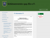 schuetzenverein-elz.de Webseite Vorschau