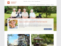seniorenstift-hohenwald.de Webseite Vorschau
