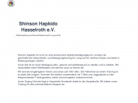 shinsonhapkido-hasselroth.de Webseite Vorschau