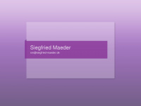 siegfried-maeder.de Webseite Vorschau