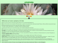 lophophora.info Webseite Vorschau