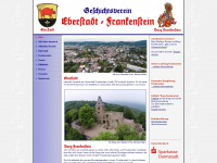 eberstadt-frankenstein.de Webseite Vorschau
