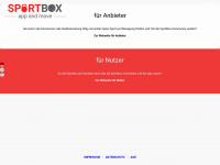 sportbox.de Webseite Vorschau