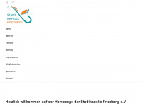 stadtkapelle-friedberg.de Webseite Vorschau