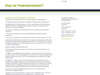 federbandstahl.net Webseite Vorschau