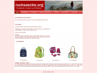 rucksaecke.org Webseite Vorschau