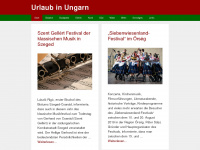 urlaub-in-ungarn.com Webseite Vorschau
