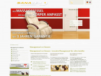 massagesessel-sanazen.de Webseite Vorschau