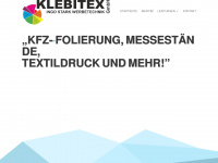 klebitex.de Webseite Vorschau