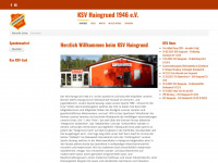 ksv-haingrund.de Webseite Vorschau