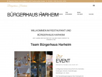 buergerhaus-harheim.de Webseite Vorschau