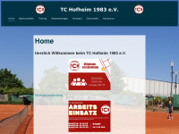 tc-hofheim-ried.de Webseite Vorschau