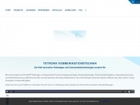 tetronik-kommunikationstechnik.de Webseite Vorschau