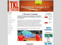 tennisklub-langen.de Webseite Vorschau