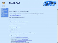 club-pac.de Webseite Vorschau
