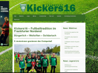 kickers16.de Webseite Vorschau