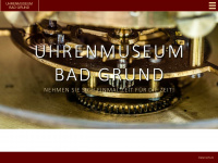 uhrenmuseum-badgrund.de Webseite Vorschau