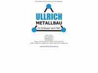 ullrich-metallbau.de Webseite Vorschau